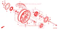 ACHTER WIEL voor Honda CB 400 X 2018