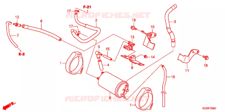 KOOLSTOFBUS Honda MOTO 250 CRF 2018  CRF250RLDJ