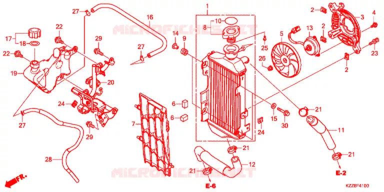 RADIATOR Honda MOTO 250 CRF 2018  CRF250RLDJ
