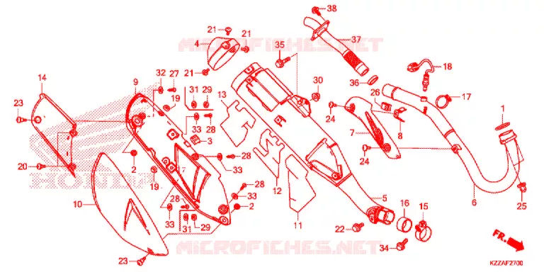 UITLAATDEMPER(2) Honda MOTO 250 CRF 2018  CRF250RLAJ
