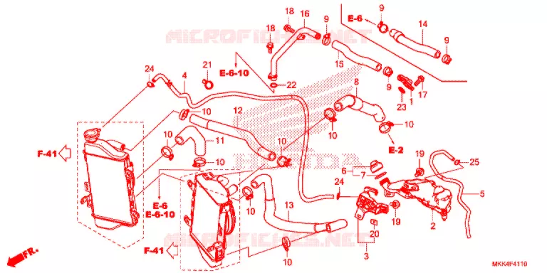 WATERSLANG Honda MOTO 1000 AFRICA-TWIN 2018  CRF1000AJ