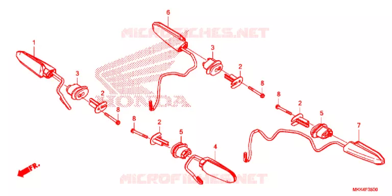 KNIPPERLICHT Honda MOTO 1000 AFRICA-TWIN 2018  CRF1000DJ