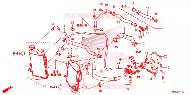WATERSLANG Honda MOTO 1000 AFRICA-TWIN 2018  CRF1000DJ
