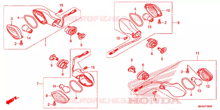 KNIPPERLICHT Honda MOTO 700 NC 2017  NC700XH