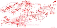 ACHTERSPATBORD / KENTEKEN VERLICHTING voor Honda CBR 600 RR RED 2017