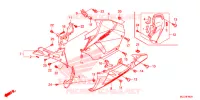 MIDDENKAP/ONDER KAP (G.) voor Honda CBR 600 RR RED 2017