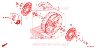 VOOR WIEL voor Honda CBR 600 RR RED 2017