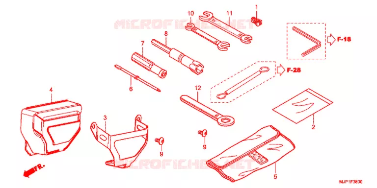 GEREEDSCHAP/ACCUVAK Honda MOTO 1000 AFRICA-TWIN 2016  CRF1000AG