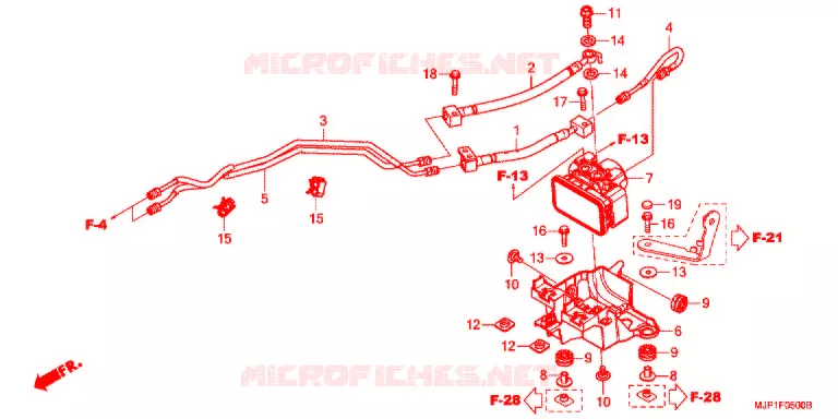 VOORREM HOOFDCILINDER/ABS MODULATOR Honda MOTO 1000 AFRICA-TWIN 2017  CRF1000AH