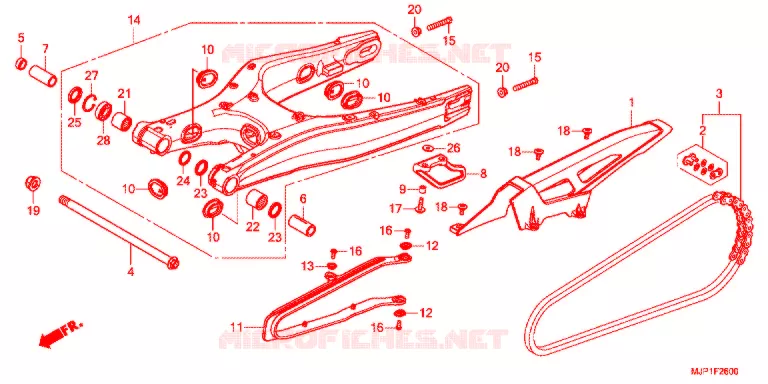 ZWAAI-ARM/KETTINGKAST Honda MOTO 1000 AFRICA-TWIN 2017  CRF1000AH