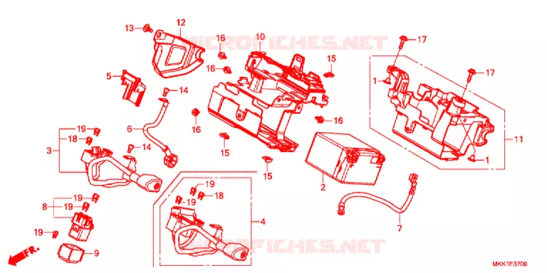 GEREEDSCHAP/ACCUVAK Honda MOTO 1000 AFRICA-TWIN 2018  CRF1000A2J