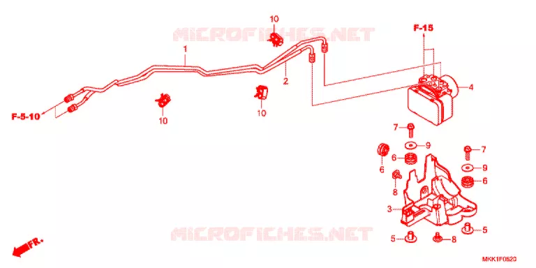VOORREM HOOFDCILINDER/ABS MODULATOR Honda MOTO 1000 AFRICA-TWIN 2018  CRF1000AJ