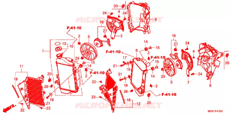 RADIATOR Honda MOTO 1000 AFRICA-TWIN 2018  CRF1000AJ