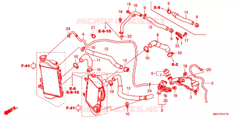 WATERSLANG Honda MOTO 1000 AFRICA-TWIN 2018  CRF1000AL2J