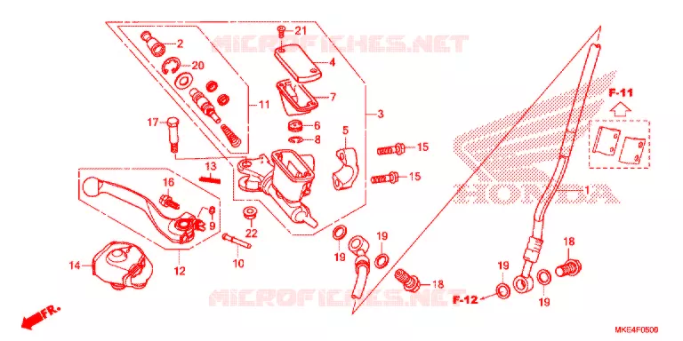REMPOMP VOOR Honda MOTO 450 CRF 2018  CRF450RJ