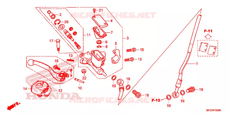 REMPOMP VOOR Honda MOTO 450 CRF 2020  CRF450RK