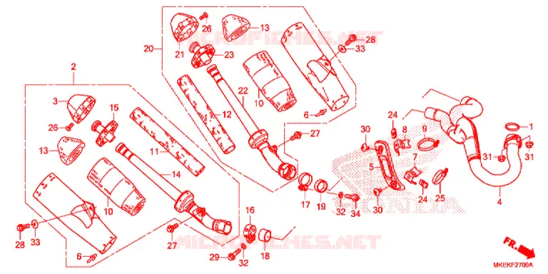 UITLAATDEMPER(2) Honda MOTO 450 CRF 2020  CRF450RK
