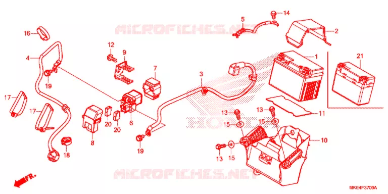 GEREEDSCHAP/ACCUVAK Honda MOTO 450 CRF 2020  CRF450RXJ