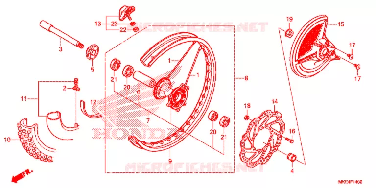 VOOR WIEL Honda MOTO 450 CRF 2020  CRF450RXJ