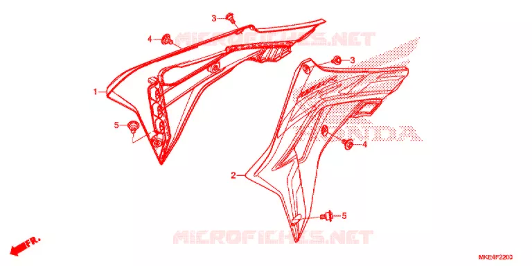 DEKSEL RADIATEUR (CRF450R) Honda MOTO 450 CRF 2018  CRF450RXJ