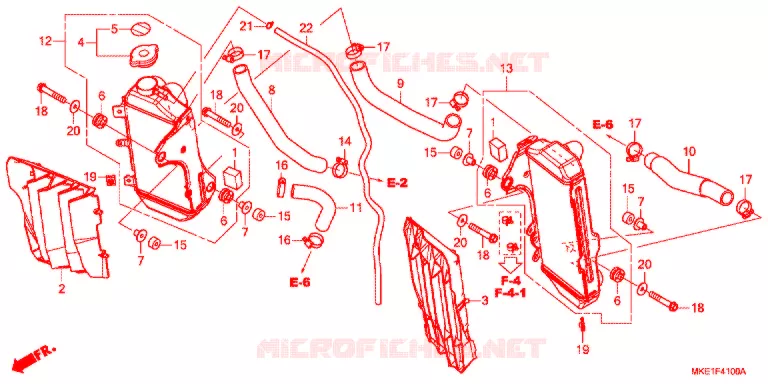 RADIATOR Honda MOTO 450 CRF 2018  CRF450RXJ