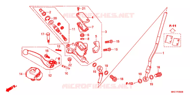 REMPOMP VOOR Honda MOTO 450 CRF 2018  CRF450RXJ