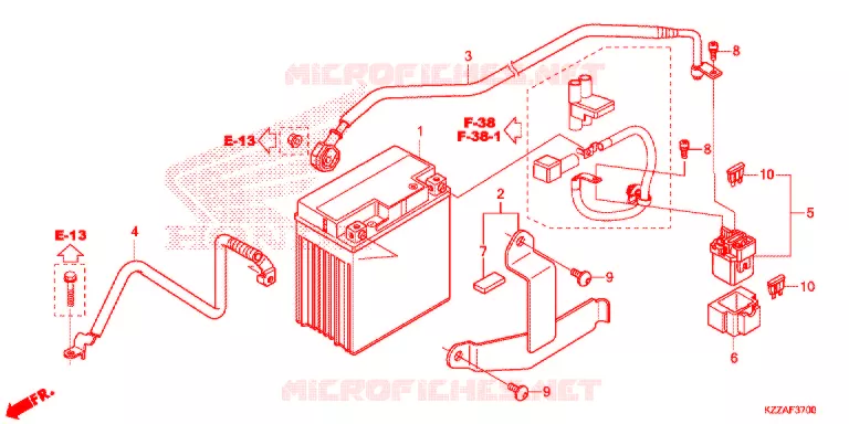 GEREEDSCHAP/ACCUVAK Honda MOTO 250 CRF 2017  CRF250LH
