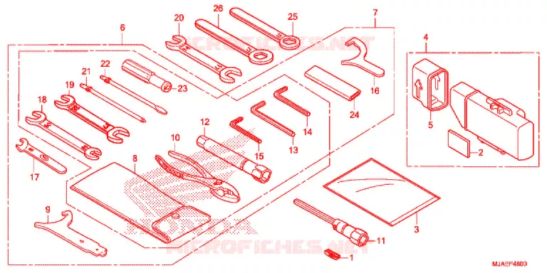 GEREEDSCHAP/ACCUVAK Honda MOTO 750 SHADOW 2018  VT750CSH