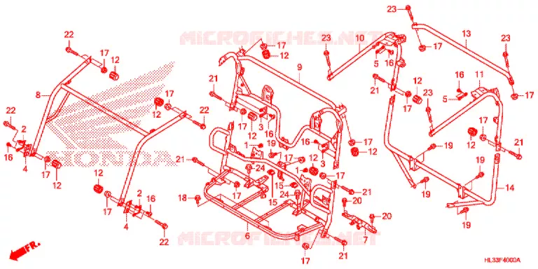 ROL STANG Honda ATV 700 PIONEER 2018  SXS700M4PH