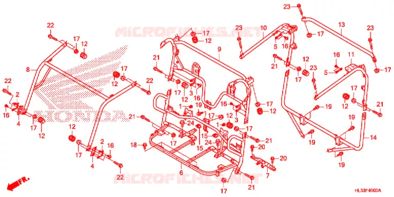 ROL STANG Honda ATV 700 PIONEER 2017  SXS700M2PH