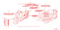 EMBLEEM/STREEP voor Honda SH 125 D 2E 2017