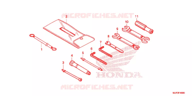GEREEDSCHAP/ACCUVAK Honda MOTO 1800 GOLD-WING 2017  GL1800CH