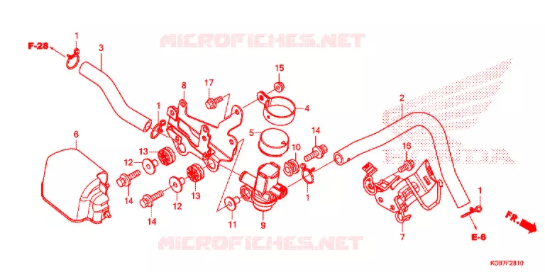 LUCHTINJECTIE SOLENOIDEKLEP Honda SCOOTER 300 FORZA 2019  NSS300AK