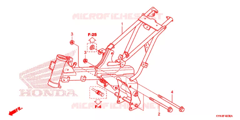 FRAME CHASSIS Honda MOTO 110 CRF 2018  CRF110FJ