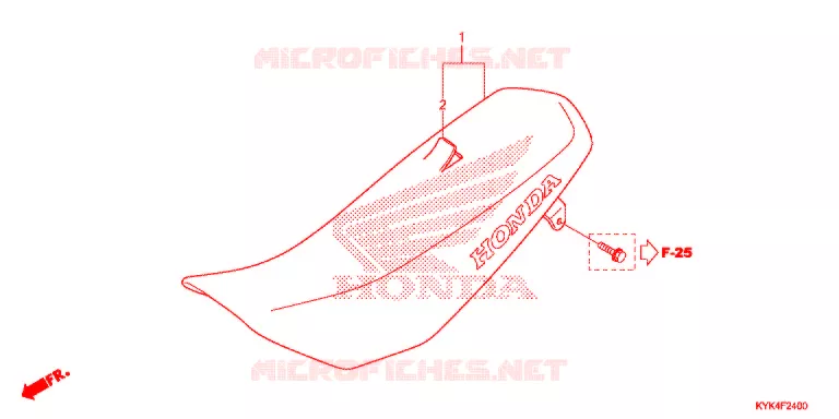 ENKELE ZITTING(2) Honda MOTO 110 CRF 2018  CRF110FJ