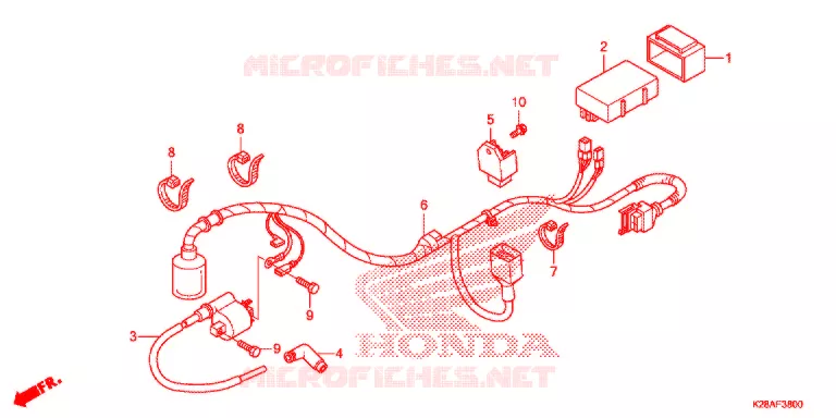 BEDRADINGSBUNDEL/ACCU Honda MOTO 125 CRF 2018  CRF125FJ