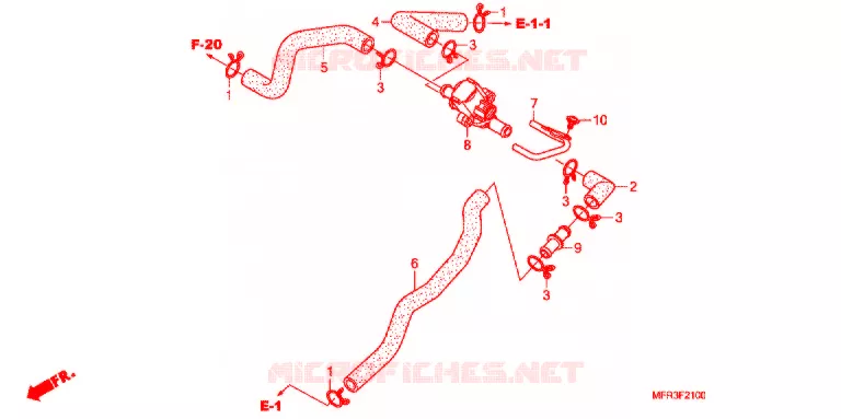 PAAR REGELAAR KLEP Honda MOTO 1300 VT 2012  VT1300CXAA