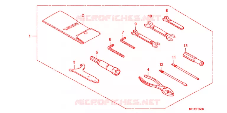 GEREEDSCHAP/ACCUVAK Honda MOTO 1300 VT 2010  VT1300CXAA