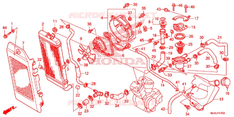 RADIATOR Honda MOTO 750 SHADOW 2018  VT750CSJ