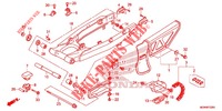 ZWAAI ARM/KETTINGKAST voor Honda XR 650 L 2018