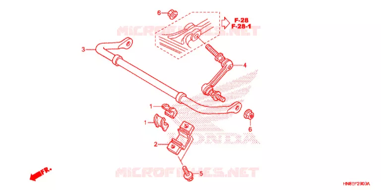 STABILISATOR Honda ATV 680 FOURTRAX 2019  TRX680FAK