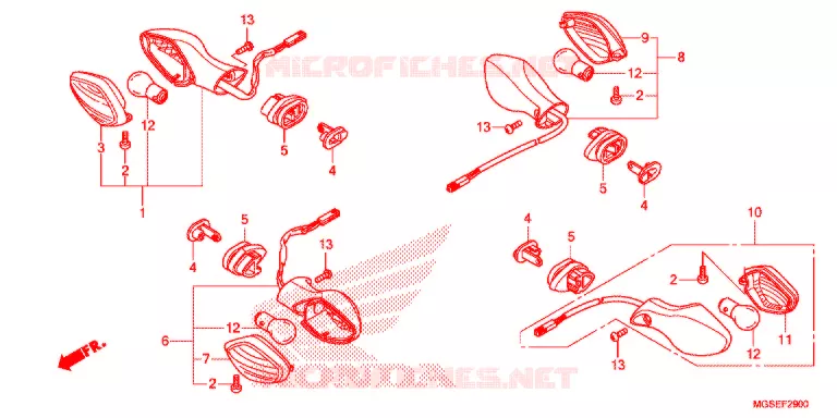 KNIPPERLICHT Honda MOTO 700 NC 2013  NC700SAD