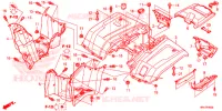 ACHTER STROOMLIJNKAP voor Honda FOURTRAX 500 FOREMAN BASE 2018