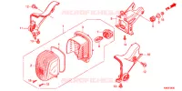 ACHTERLICHT/KENTEKEN LICHT voor Honda SUPER CUB 110 PRO 2019