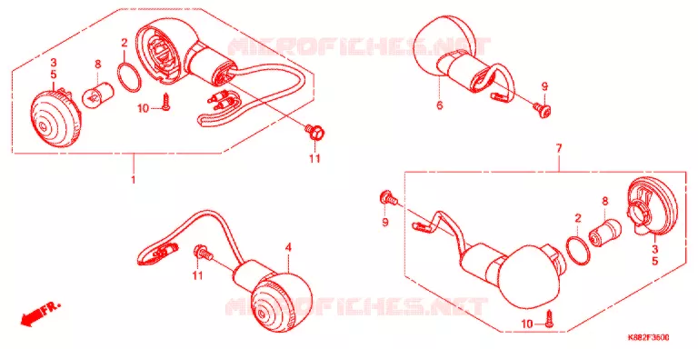 KNIPPERLICHT Honda MOTO 110 CUB 2019  C110BNJ