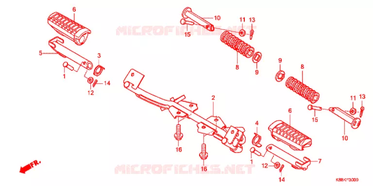 PEDAAL/OPSTAP Honda MOTO 110 CUB 2018  C110XJ