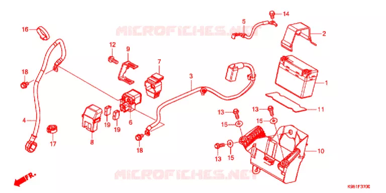 GEREEDSCHAP/ACCUVAK Honda MOTO 250 CRF 2019  CRF250RK