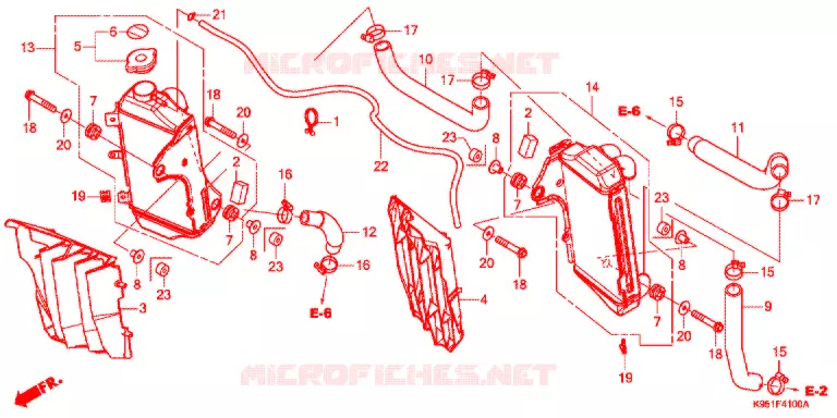 RADIATOR Honda MOTO 250 CRF 2019  CRF250RK