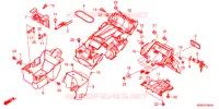 ACHTER STROOMLIJNKAP voor Honda CB 400 SUPER BOL D\'OR ABS E Packagge RED 2018