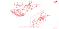 ACHTERLICHT/KENTEKEN LICHT voor Honda CB 400 SUPER BOL D\'OR ABS E Packagge RED 2018